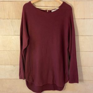 Michael Michael Kors Tunic Sweater Burgundy Large